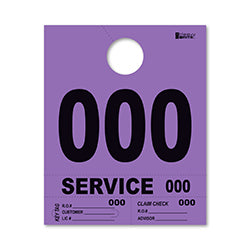 4 Part Heavy Brite Dispatch Numbers - Purple - 000-999